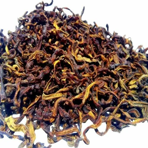 HAPPY ROCK PETS Earthworms--Freeze Dried, Floating for Large Fish, Pond Fish, Turtles, Reptiles