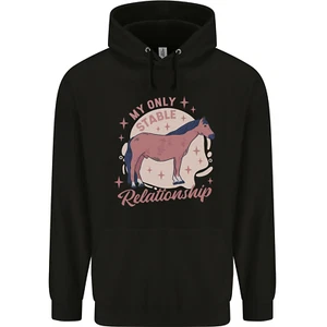 Horse My Only Stable Relationship Equestrian Childrens Kids Hoodie - Picture 1 of 84