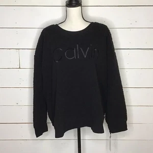 Nuevo Calvin Klein Performance Embro Imitación Sherpa Negro Mujer Plus 3X - Imagen 1 de 7