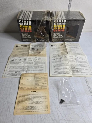 Caixas de embalagem de farol CIBIE VAZIAS década de 1970 display carro de corrida de rali automotivo por - Imagem 1 de 4