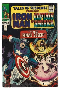 Tales of Suspense #74 enero 1966 FN Capitán América Iron Man The Final Sleep - Imagen 1 de 3