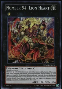 Yu-Gi-Oh! - Number 54: Lion Heart 2013 NUMH-EN026 Secret Rare 1st Edition - Picture 1 of 2