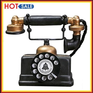 Kreatywny model telefonu retro, antyczny ornament, rękodzieło, bar, dekoracja domu - Zdjęcie 1 z 9
