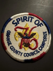 Spirit Of 76 Orange County Council camporee BSA Activity Patch 1976 - Picture 1 of 3