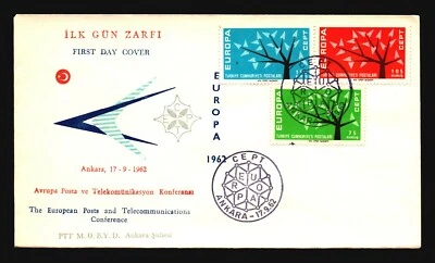 Turkey 1962 Europa Series FDC - Z15914 - Image 1 of 2