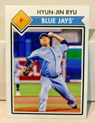 Hyun-Jin Ryu 2020 / 2021 Topps 582 Montgomery Club #5 SP - TORONTO BLUE JAYS - Image 1 of 2