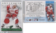 2012 Upper Deck Artifacts Emerald Jersey/Patch /75 Henrik Zetterberg #31 Patch