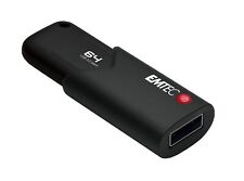 Emtec Click Secure B120 USB 3.2 Flash Drive 64 GB - Encryption software AES 2...
