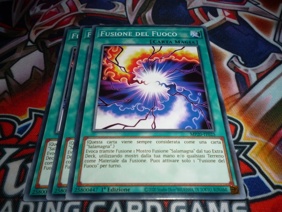 YU GI OH 3 x FUSIONE DEL FUOCO – MP20 IT025 COMUNE - ITA - Immagine 1 di 1