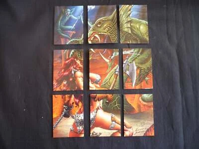 RED SONJA (2011): CHASE CARD SET: PUZZLE SET -RS1 to RS9 - Image 1 of 2