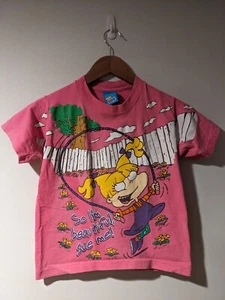 Vintage 90s Nickelodeon Rugrats Angelica I'm Beautiful Sue Youth Large T-Shirt - Picture 1 of 4