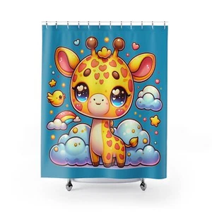 Dreamy Giraffe Delight Shower Curtains - Picture 1 of 3