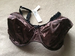 Elomi 34J BlackYolanda Bandless Underwire Bra Style 8510 NWT - Picture 1 of 6