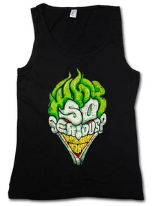 WHY SO SERIOUS TANK TOP FITNESS - Batman Gotham TV City Dark Wayne Knight Joker - Picture 1 of 2