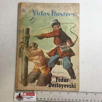 1958 COMICS MEXICANOS ESPAÑOLES VIDAS ILUSTRES #28 FEDOR DOSTOIEVSKI NOVARO MÉXICO Foto 1 de 4