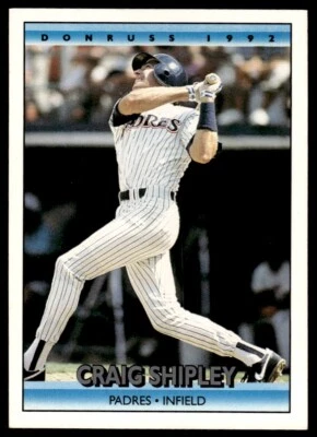 1992 Donruss Baseball Card Craig Shipley San Diego Padres #667 - Image 1 of 2