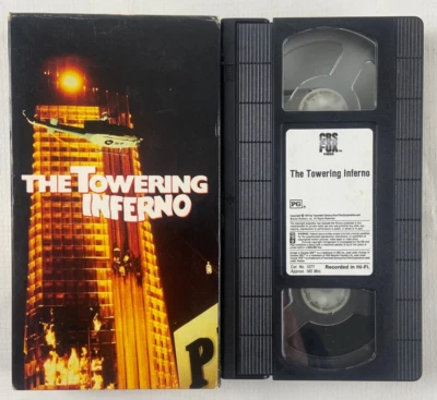The Towering Inferno 1974  (VHS, 1991) Paul Newman Steve McQueen - Image 1 of 3