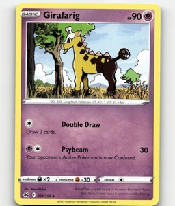 Pokemon Girafarig 061/159 Crown Zenith Uncommon - Picture 1 of 1
