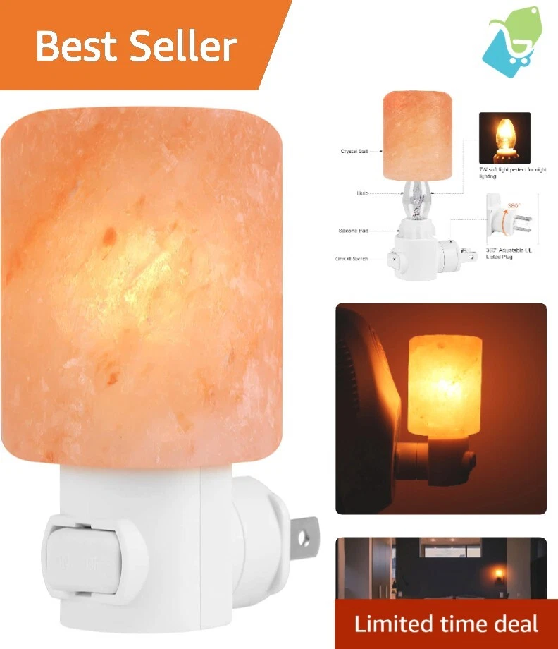 Lámpara de Sal Natural del Himalaya - Luz Incandescente 7W para Ambiente Relajante 3.94" Foto 1 de 4