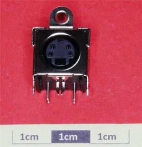 4P R/A Mini DIN PCB Mtg SVHS - Picture 1 of 1