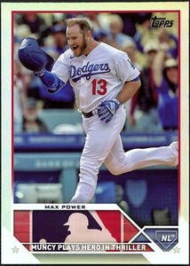 2023 Topps Update Max Power US179 Rainbow Foil - Los Angeles Dodgers