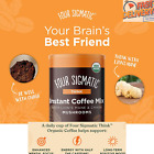 30 Srvg Immune&Focus Boosting Organic Arabica Instant Lion'sMane Mushroom Coffee
