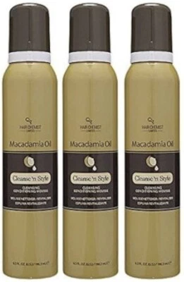 MOUSSE HAIR CHEMIST ACEITE DE MACADAMIA LIMPIEZA 'N ESTILO (¡¡OBTIENES 3 LATAS POR PEDIDO!!!) Foto 1 de 2