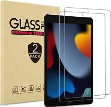 2 PACK HD Clear Tempered Glass Screen Protector For iPad 10.2 7th 8th 9th Gen