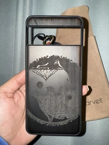 Wood Phone Case for Google Pixel Cover Wolf - Picture 1 of 6