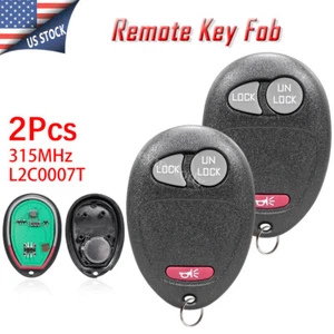 2X Para 2006 2007 2008 2009 2010 Hummer H3 Control Remoto Entrada Sin Llave Llavero L2C0007T - Imagen 1 de 7