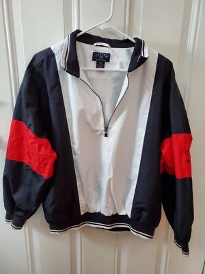 Chaqueta Pullover Cutter & Buck Mujer Golf 1/4 Cremallera Negra Roja Blanca Talla M A1 Foto 1 de 4