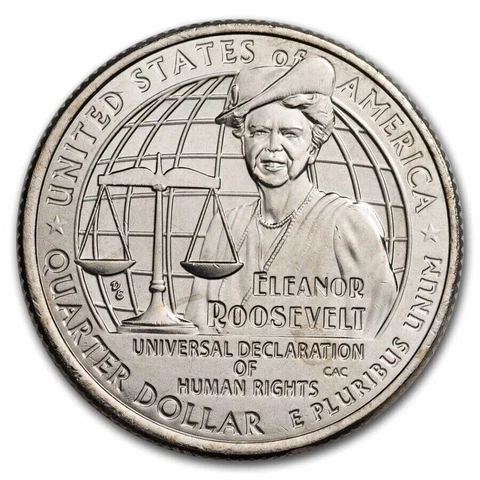 2023 P+D+S Eleanor Roosevelt American Woman Quarters 3 Coin Set Cover