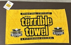 Pittsburgh Steelers 90th Season Anniversary Terrible Towel w/ Original Tags - Picture 1 of 3