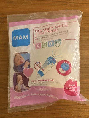 1 - Biberón MAM Easy Start anticólicos de 4,5 onzas con juego de chupete Foto 1 de 2