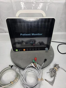 8" Patient Monitor PM12D ICU CCU Vital Sign ECG NIBP RESP TEMP SPO2 PR - Picture 1 of 17