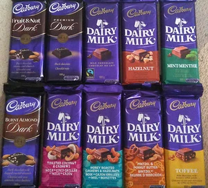 BARRAS DE CARAMELO DE CHOCOLATE CANADIENSE TAMAÑO KING LECHE LÁCTEA CADBURY TÚ ELIGES - Imagen 1 de 20