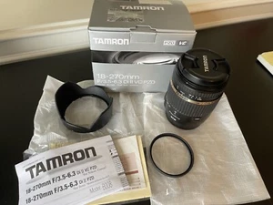 Tamron Lens 18-270mm f/3.5-6.3 Di II VC PZD Model B008 for Canon - Picture 1 of 9