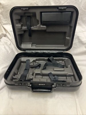 SONY Video 8 System Video Camera Hard Carry Case LCH-V50 NO KEY 12"x16" Black — 第 1/4 张图片