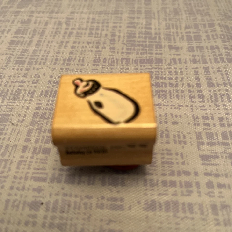 SELLO DE GOMA ESTAMPIDA INC A2270A BIBERÓN DUCHA MADERA GOMA 1" X 1" Foto 1 de 3