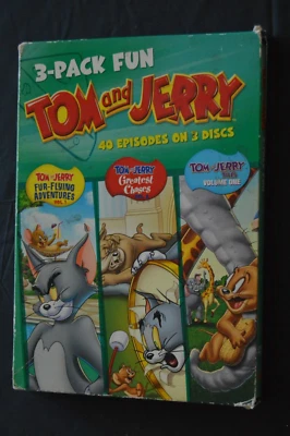 Tom and Jerry 3 Pack Fun (DVD, 40 Episodes on 3 Discs) - Image 1 of 2