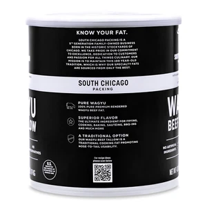 Wagyu Beef Tallow, 42 Ounces, Paleo-friendly, Keto-friendly, 100% Pure Wagyu - Picture 1 of 12