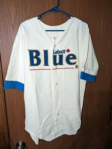 Molson Canadian Baseball Jersey Shirt Beer Billy Sportswear Large L Made Canada - Picture 1 of 9