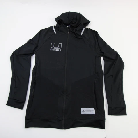Miami Hurricanes adidas Jacket Men's Black/Silver New Cover