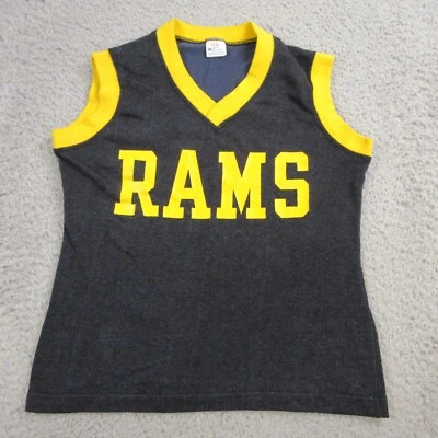 Camiseta sin mangas retro vintage Lady Champion para mujer Rams talla S hecha en EE. UU. gimnasio Foto 1 de 4