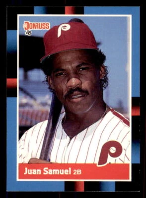 1988 Donruss  #288 Juan Samuel Philadelphia Phillies - Image 1 of 2
