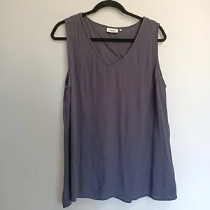 Just Jeans Size 14 Navy Blue Top Light Weight Sleeveless Blouse Tank Office Work - Picture 1 of 7