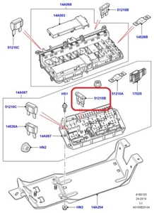 ( 1 ) GENUINE LAND ROVER YQF000070 7.5 AMP FUSE 2002-2009 Range Rover - Picture 1 of 3
