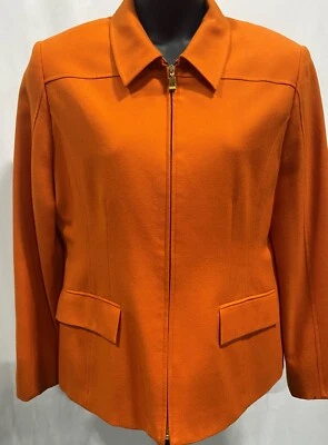 Chaqueta para mujer Classiques Entier naranja con cremallera talla XL Foto 1 de 4