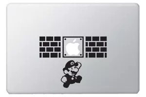 Apple Macbook vinyl decal sticker Mario Jumping - Picture 1 of 2