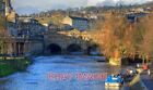 PHOTO  PULTENEY BRIDGE - BATH (1) A VIEW OF PULTENEY BRIDGE AND THE WEIR FROM NO